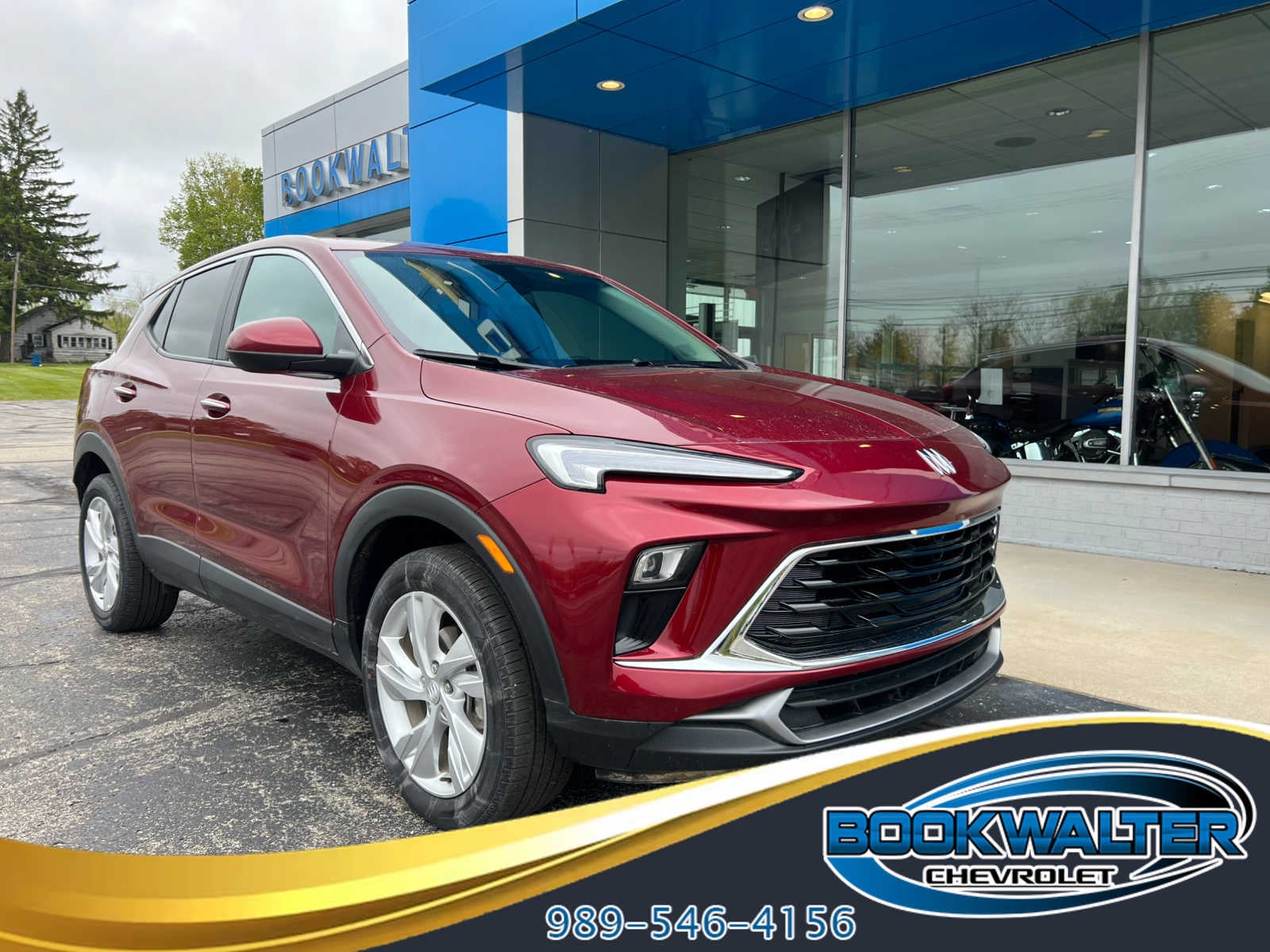 2024 Buick Encore GX Preferred in Cinnabar Metallic — front three-quarter view