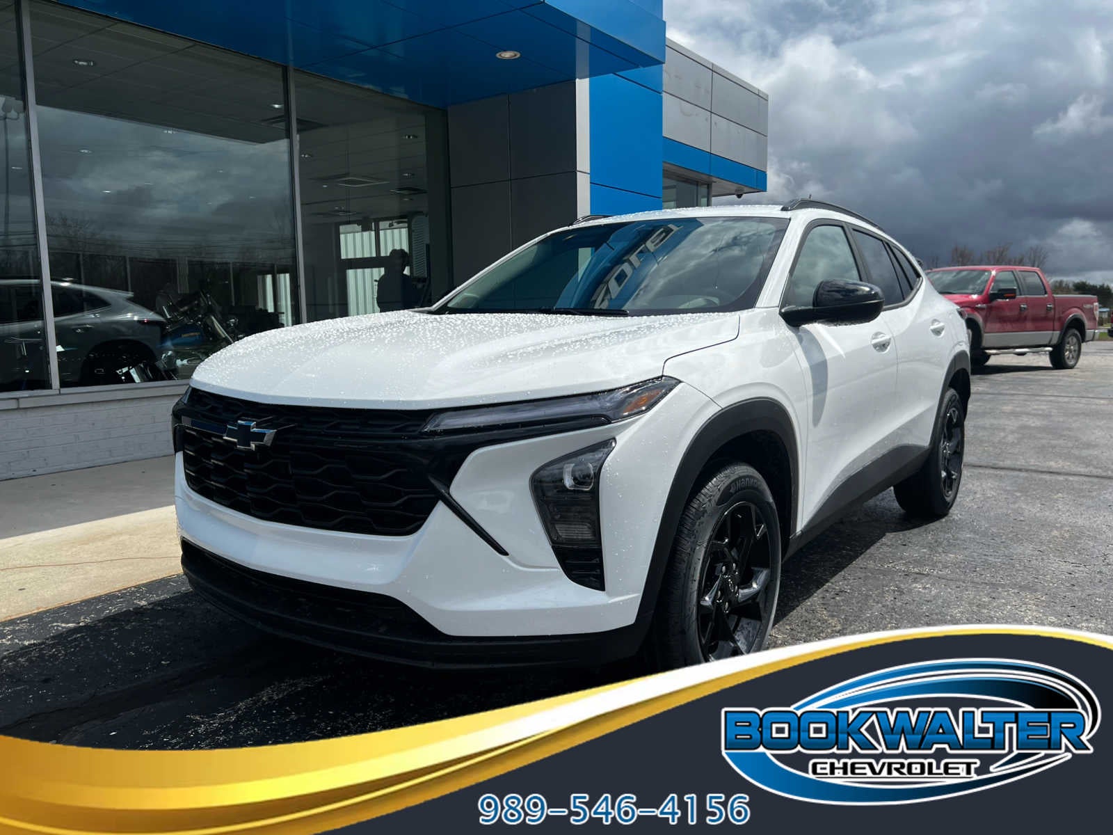 2026 Chevrolet Trax LT in Summit White — front three-quarter view