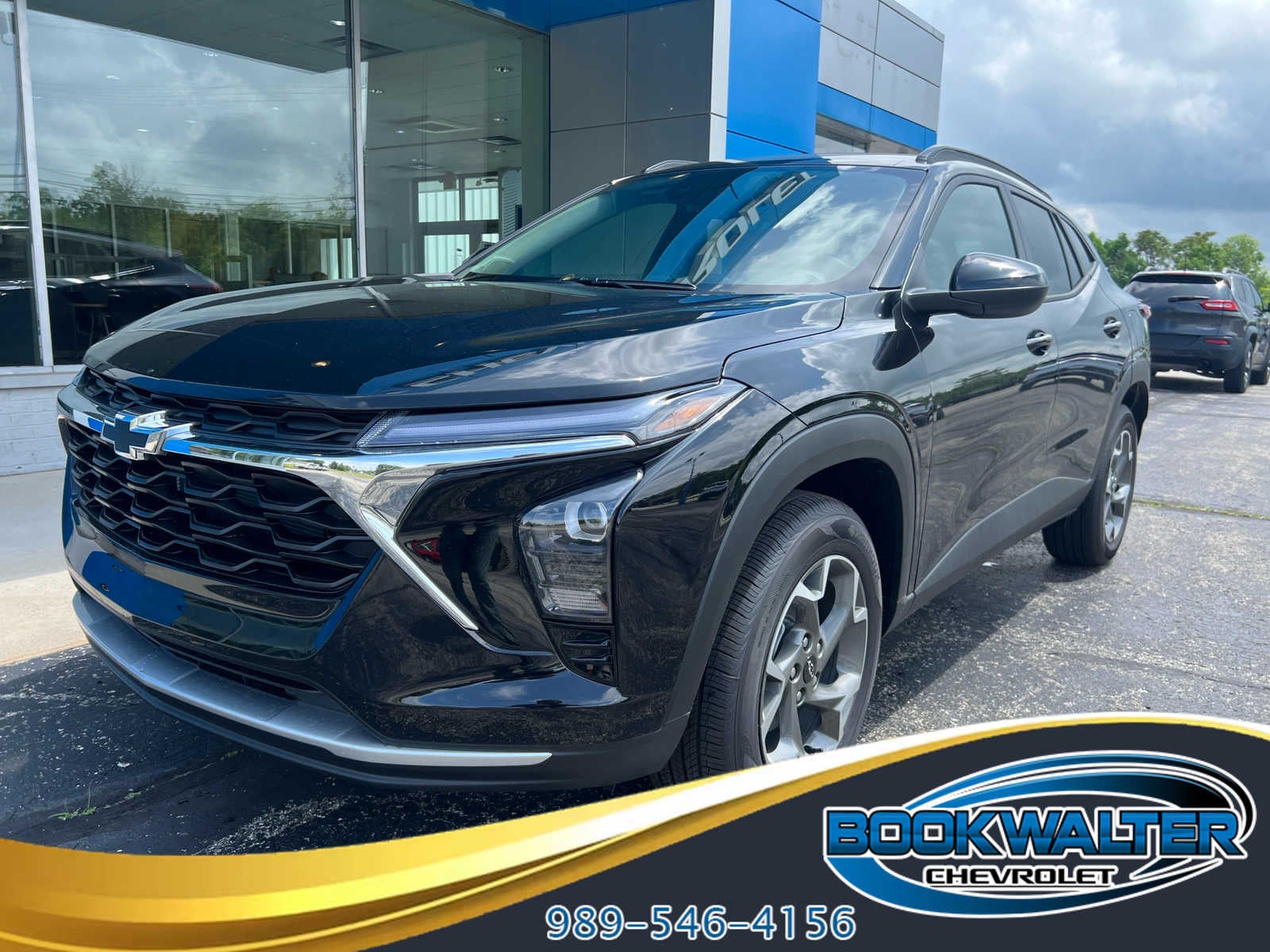 2026 Chevrolet Trax LT in Mosaic Black Metallic — front three-quarter view