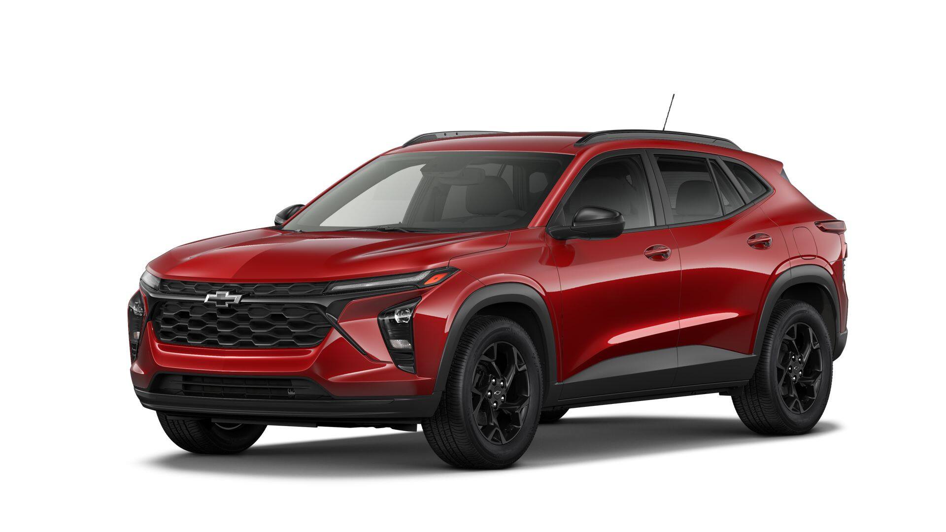 2026 Chevrolet Trax LT in Apex Red — front three-quarter view
